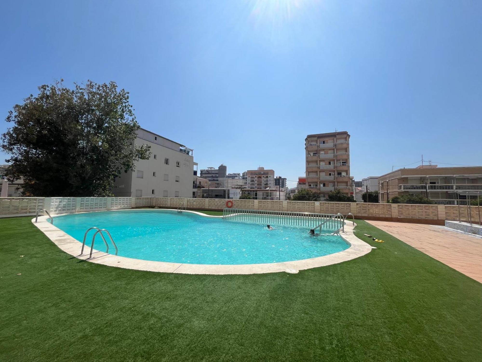 Apartamento 1ª Linea De Playa - Con Piscina Y Parking Playa de Gandia Eksteriør billede