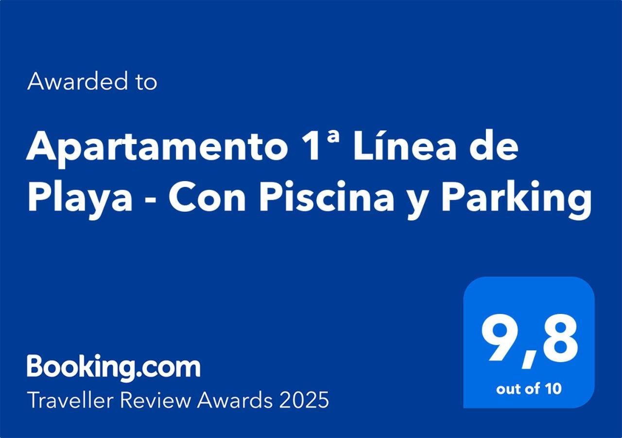Apartamento 1ª Linea De Playa - Con Piscina Y Parking Playa de Gandia Eksteriør billede